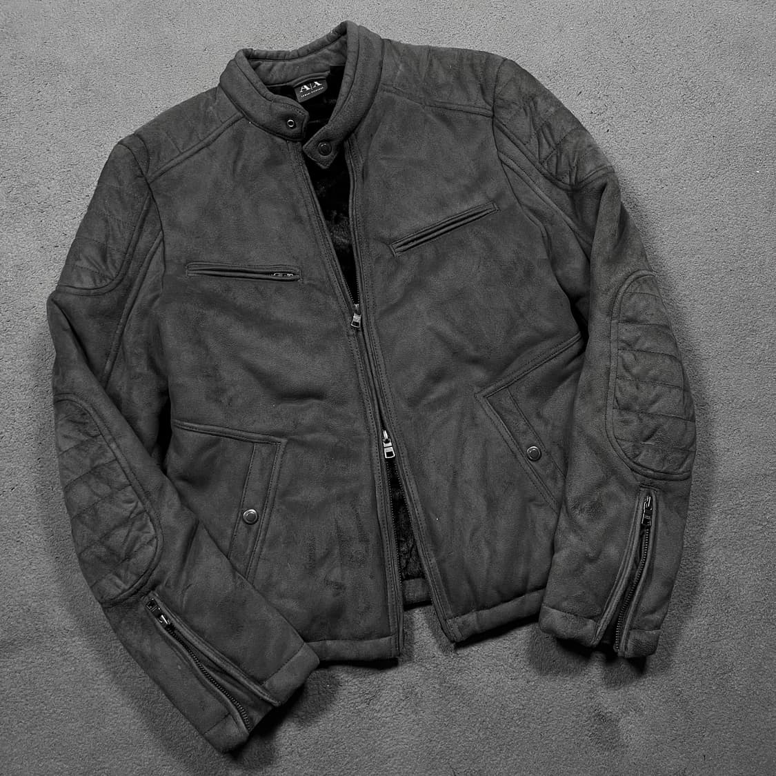 아르마니 익스체인지 스웨이드 바이커 투웨이 자켓 상품이미지1