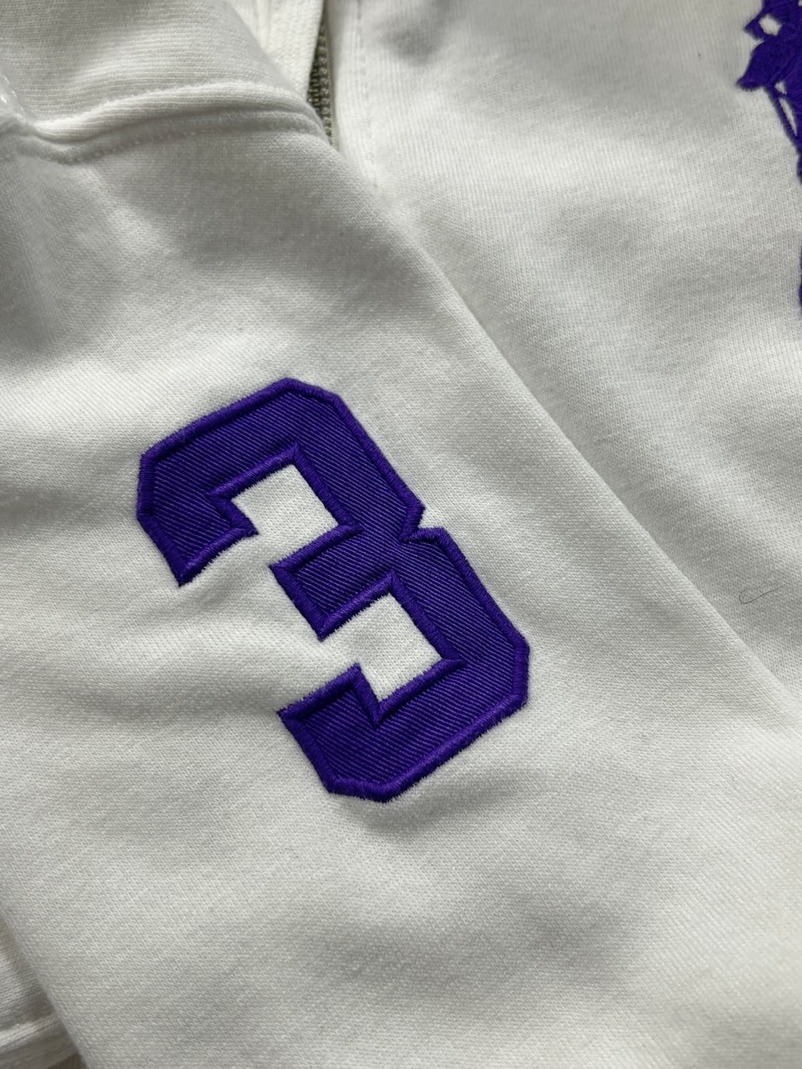 폴로 랄프로렌 빅포니 화이트 후드집업 L   상품이미지5