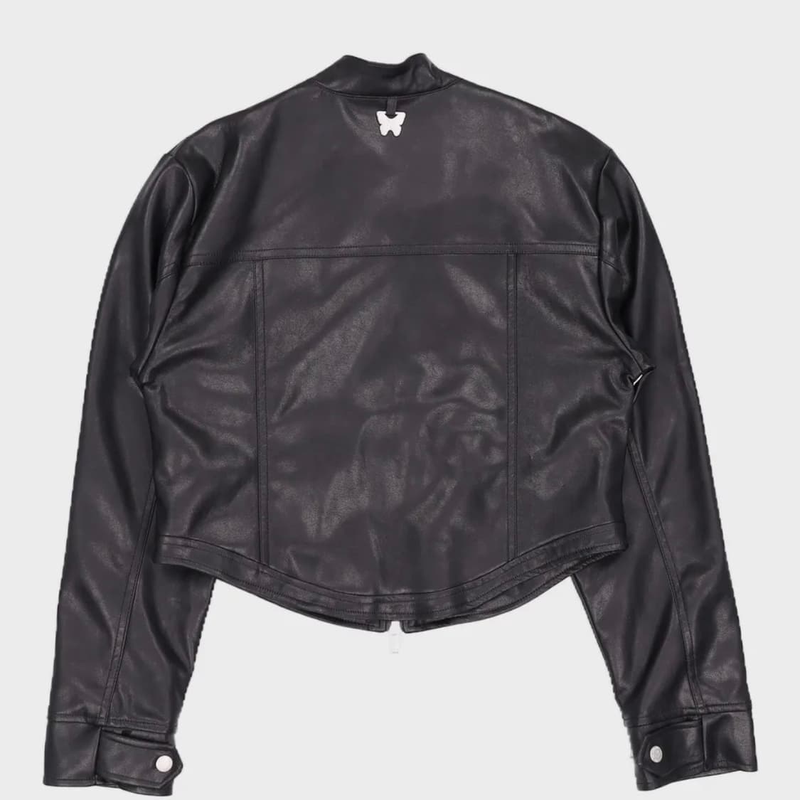 네스티팬시클럽 투웨이 가죽자켓 블랙 상품이미지2