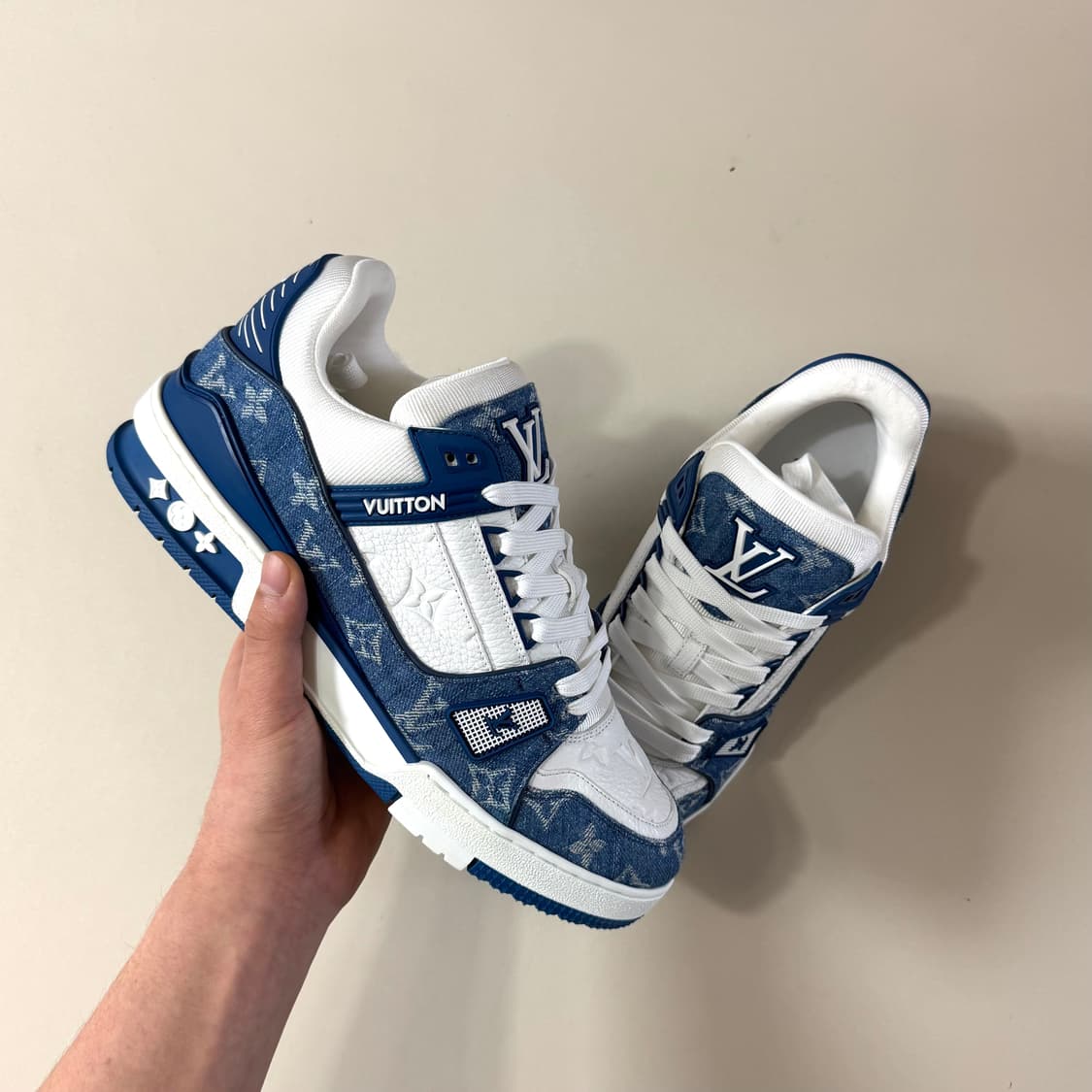 [백화점판/7]루이비통 LV 트레이너 데님 스니커즈 상품이미지3