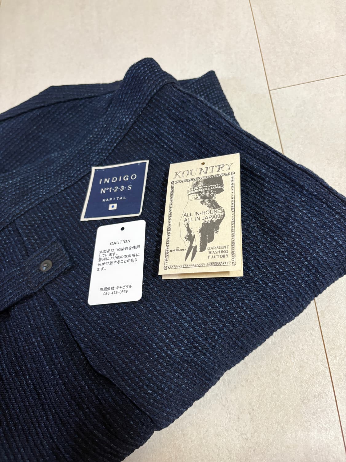 [4] 캐피탈 센츄리 no123 자켓 인디고 상품이미지4