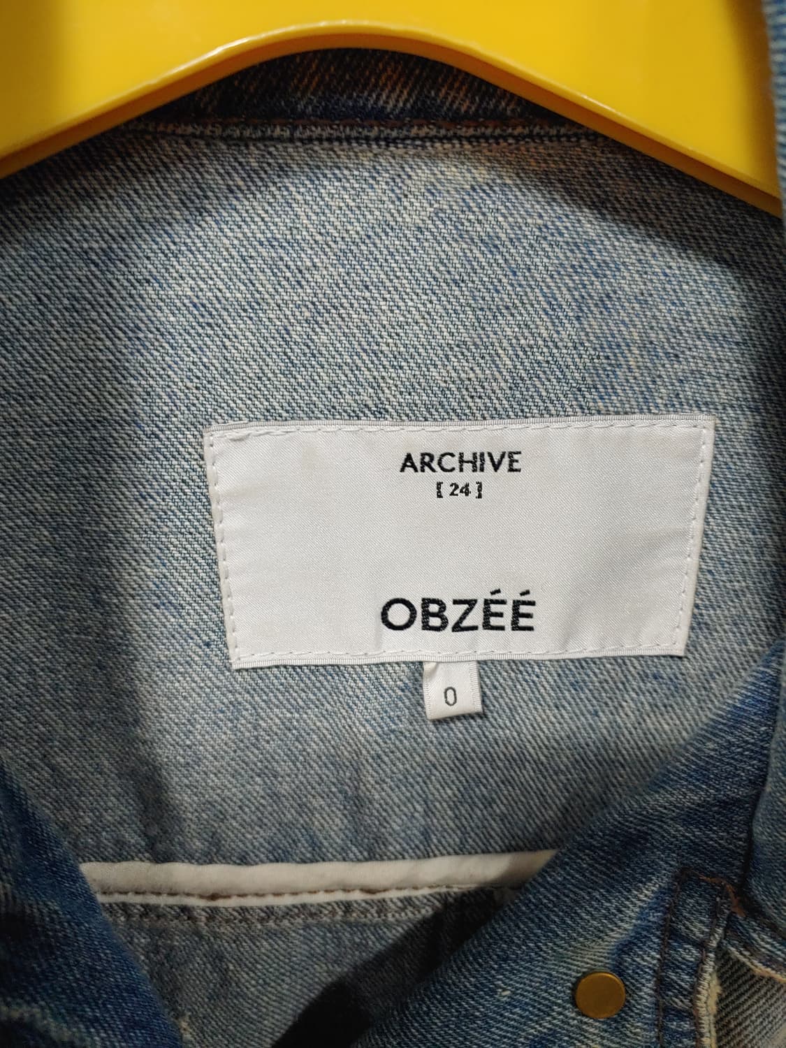 OBZEE 오브제 데님 패치 자켓 청자켓 여성0 44~55 상품이미지7