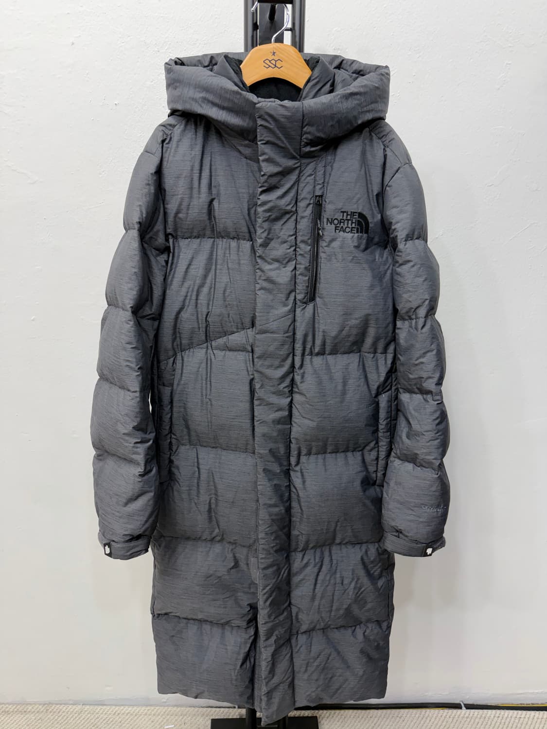 정품) 노스페이스 여성 회색 롱패딩 S 상품이미지1