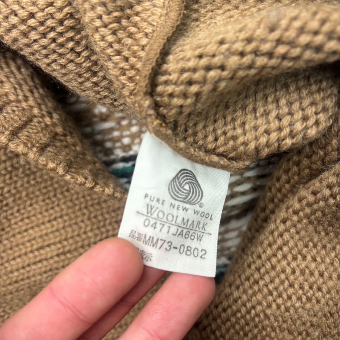 맥그리거 빈티지 노르딕 패턴 울 니트 스웨터 M 상품이미지8