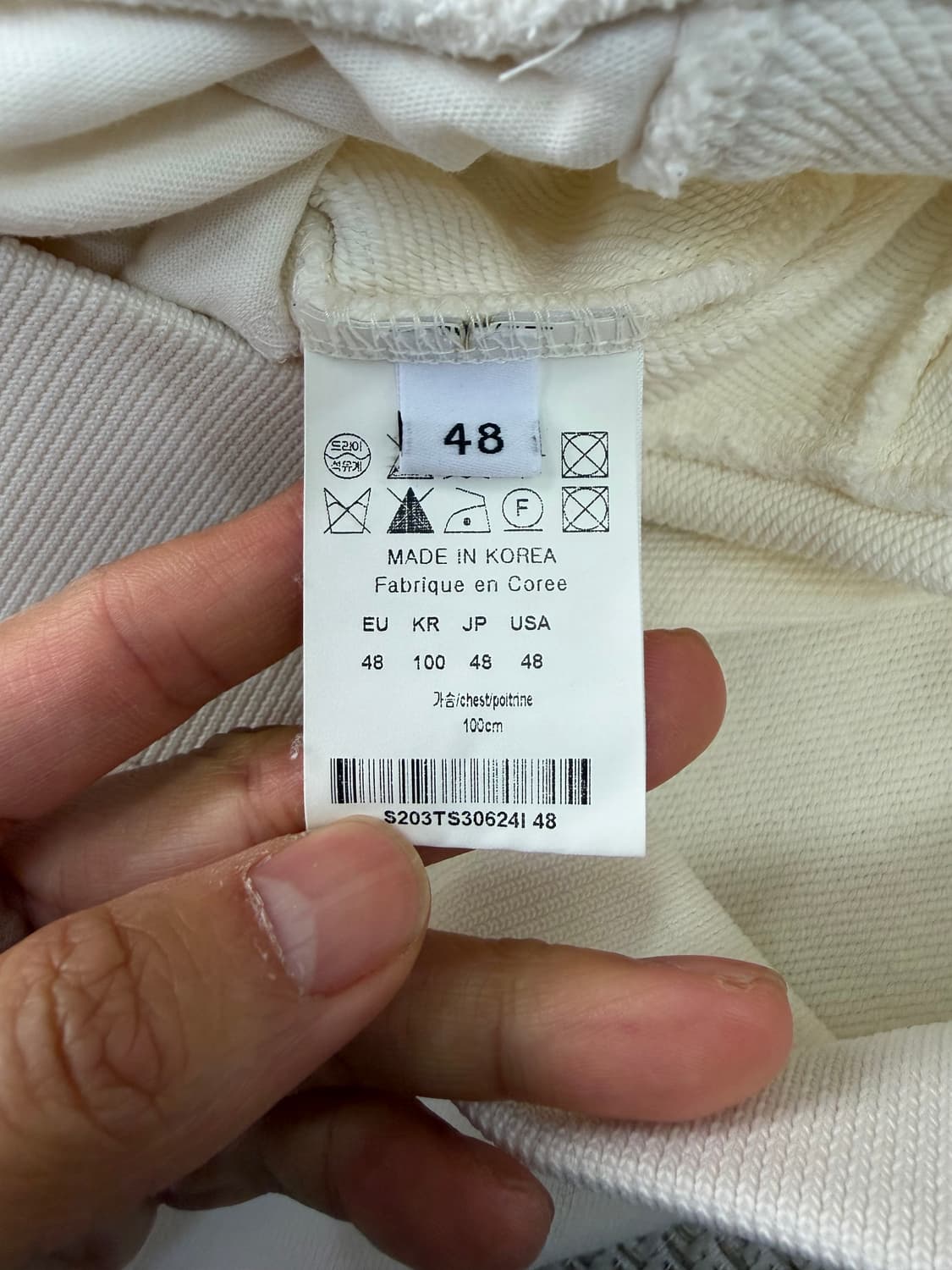 정품) 솔리드옴므 백로고 후드티 48 상품이미지8