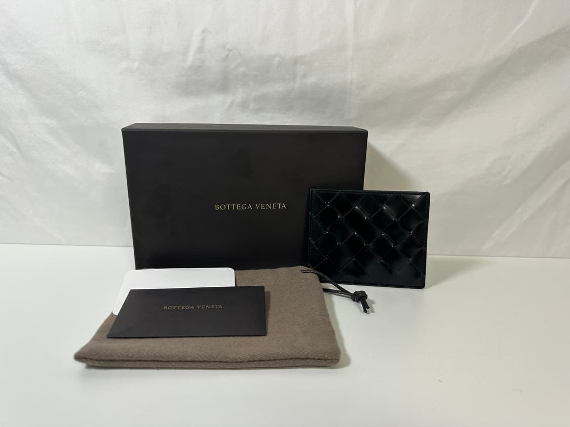 (OS) 보테가베네타 인트레아치토 카드지갑 블랙 상품이미지1