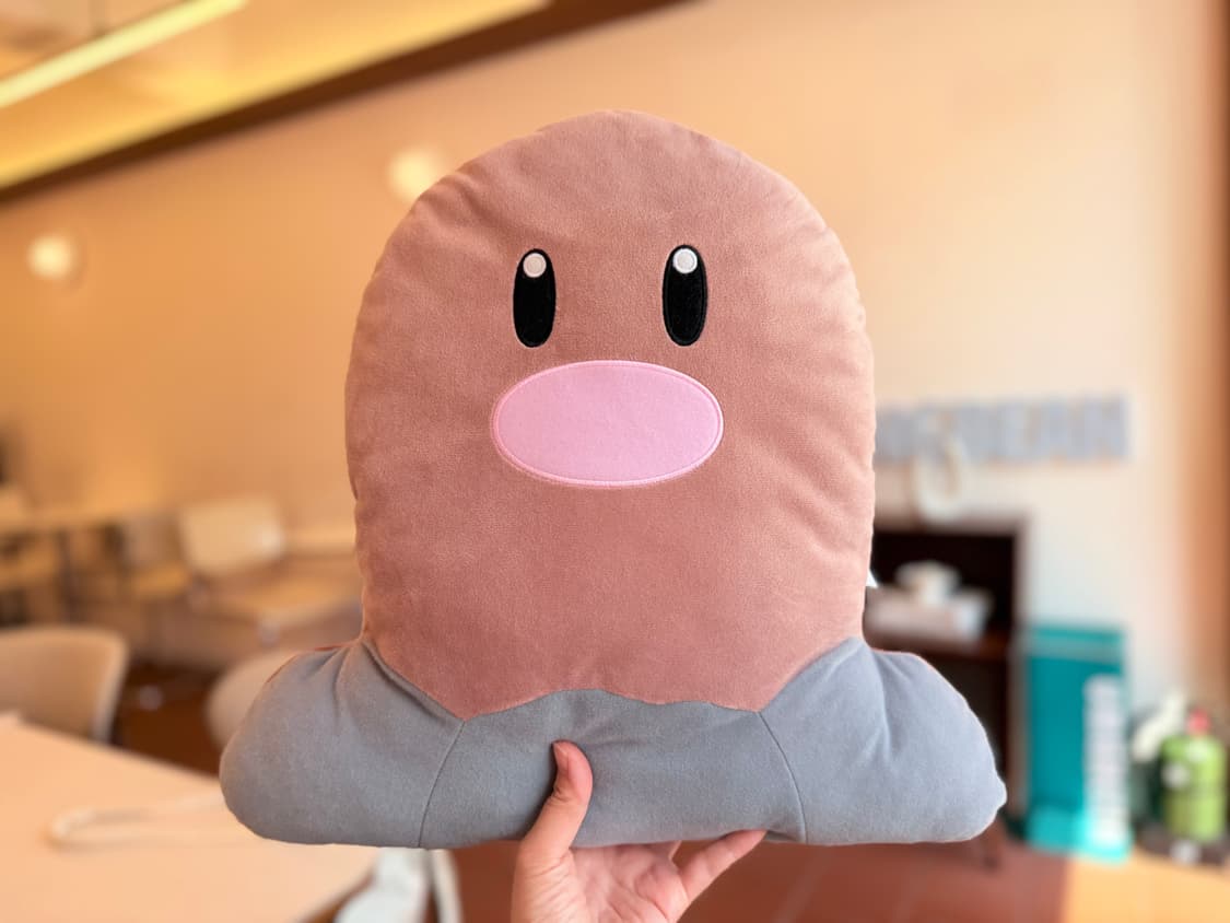 일본 포켓몬 디그다 쿠션 봉제인형 37cm 상품이미지1