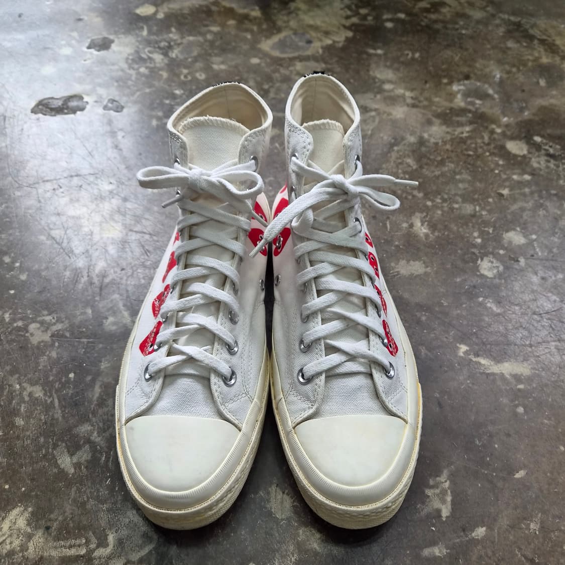 285) 꼼데가르송 X 컨버스 척체일러 스니커즈 운동화 신발 상품이미지2