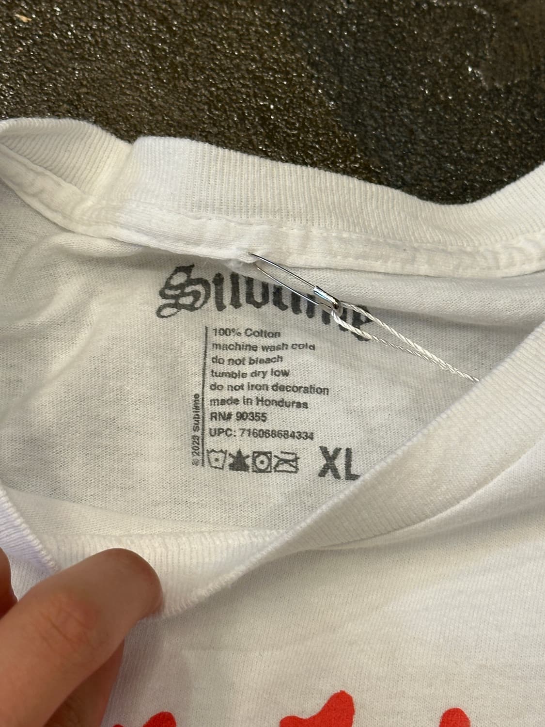 Sublime 프린팅 반팔티 XL 상품이미지4