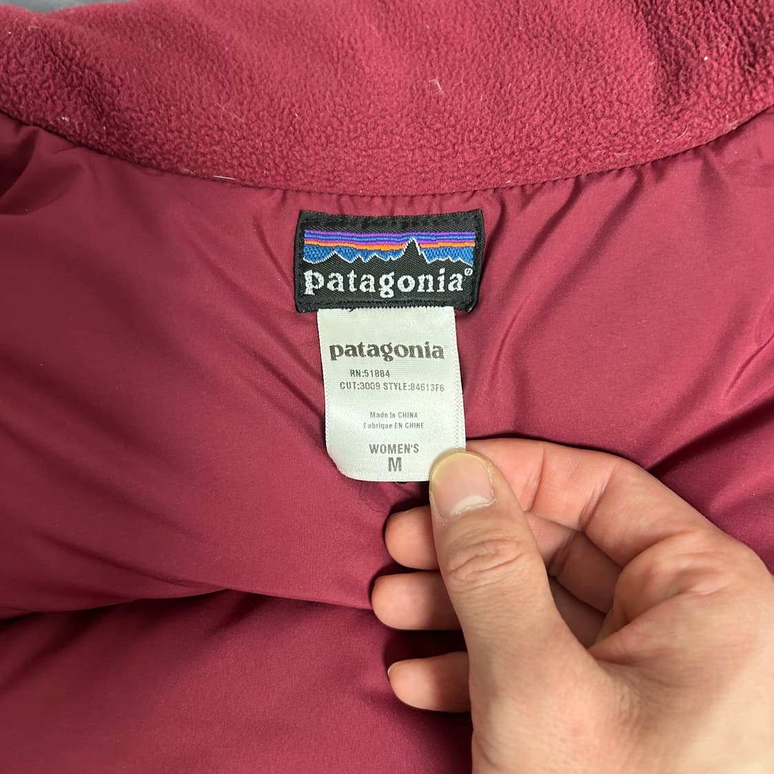 파타고니아 여성 푸퍼 패딩 자켓 라일락 M 상품이미지6