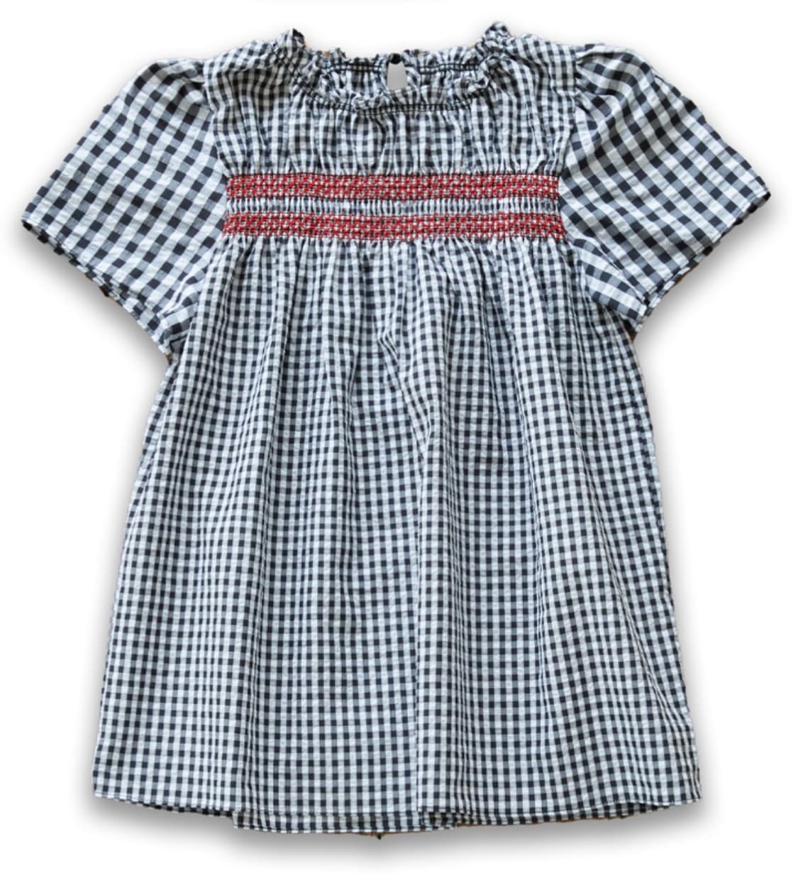 더블쿼츠 Moui Blouse 무이 스모킹 블라우스 체크 S 상품이미지2