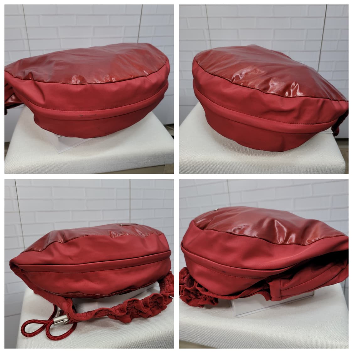 만다리나덕 유광 레드 셔링 호보백 숄더백 토트백 크로스백 상품이미지7