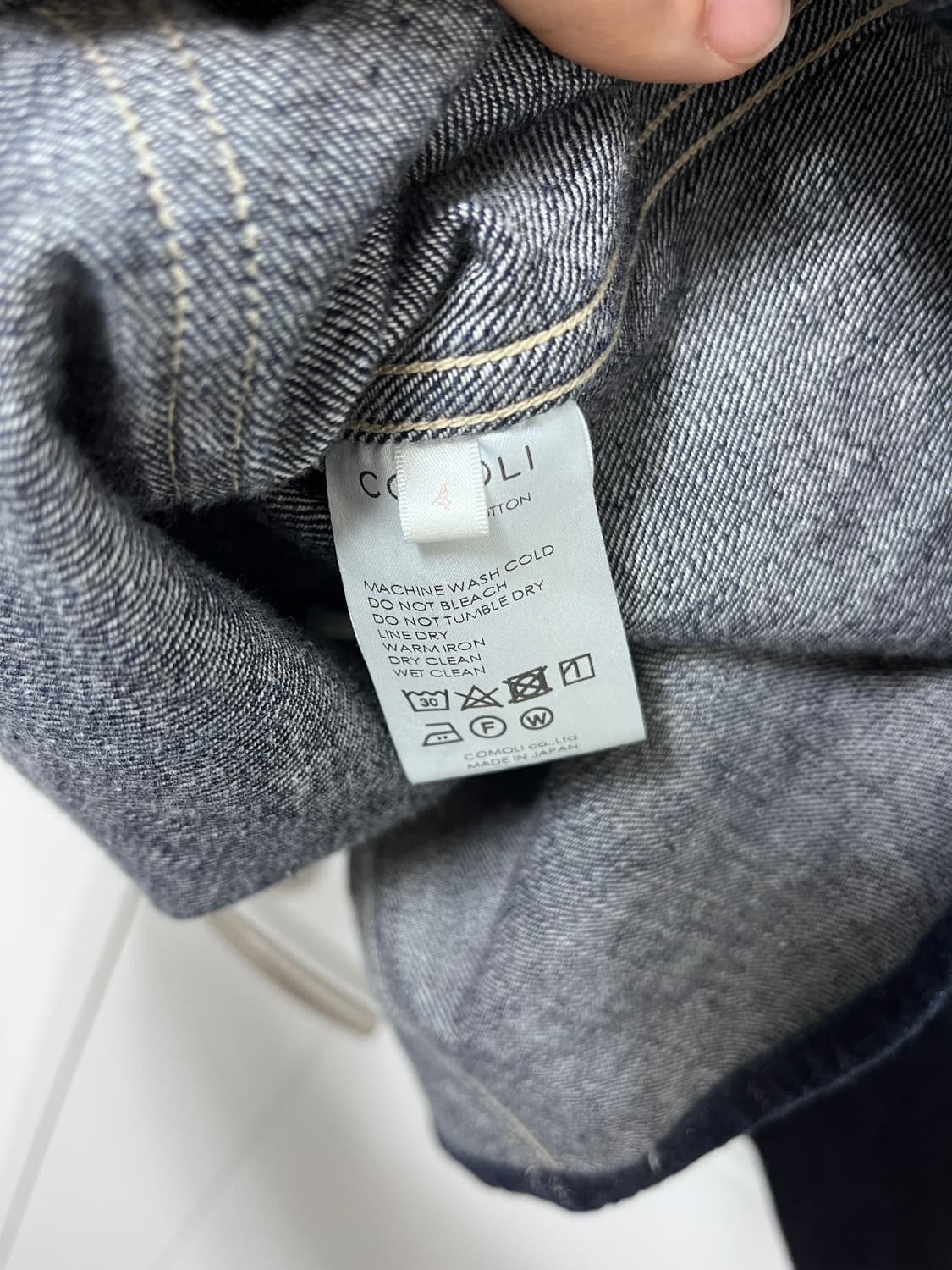 코모리 24ss 데님 워크자켓 싸게 팝니다. 상품이미지3