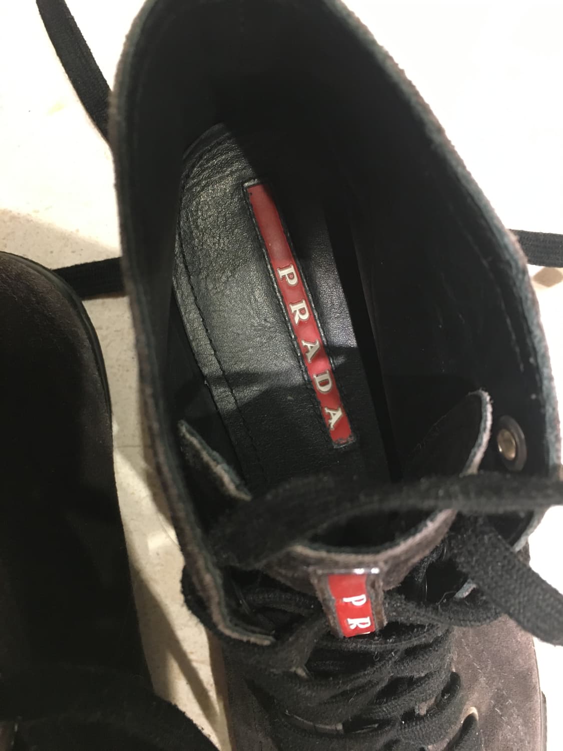 프라다 스포츠 스웨이드 하이탑 상품이미지10