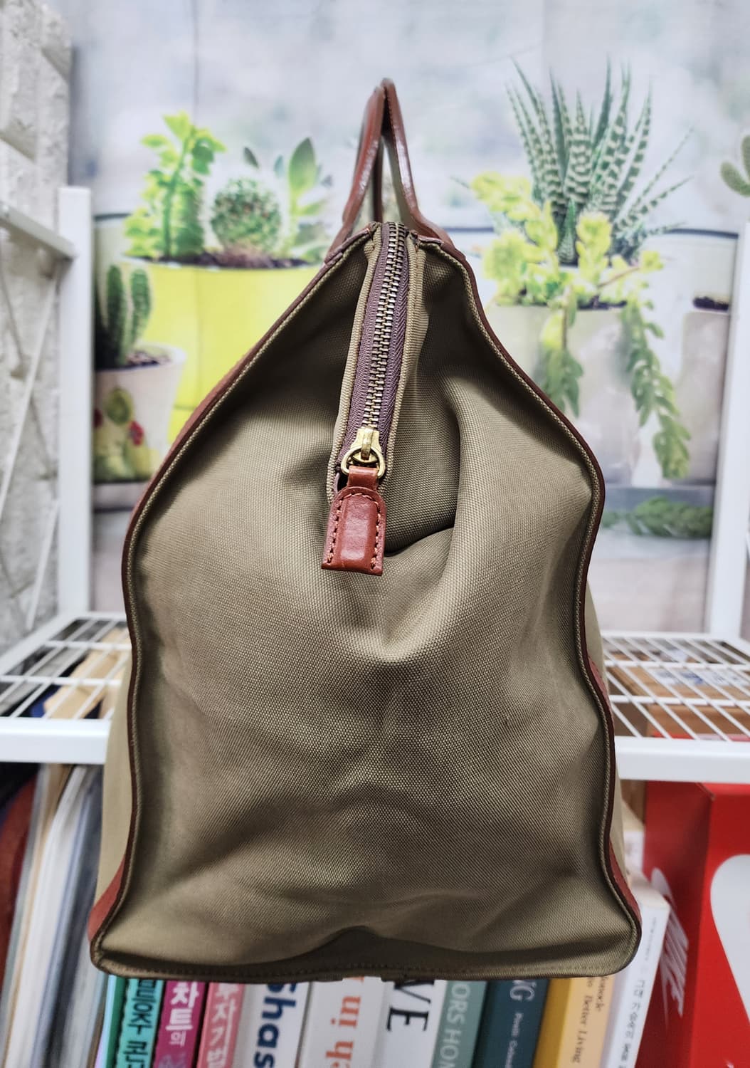 몽삭 빈티지 남성 보스턴백 캔버스 출장 여행가방 토트백 OC97 상품이미지5