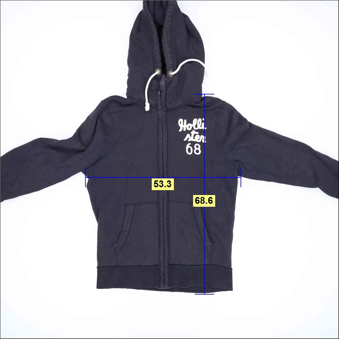 L 홀리스터 네이비 후드집업 0414H1 상품이미지6