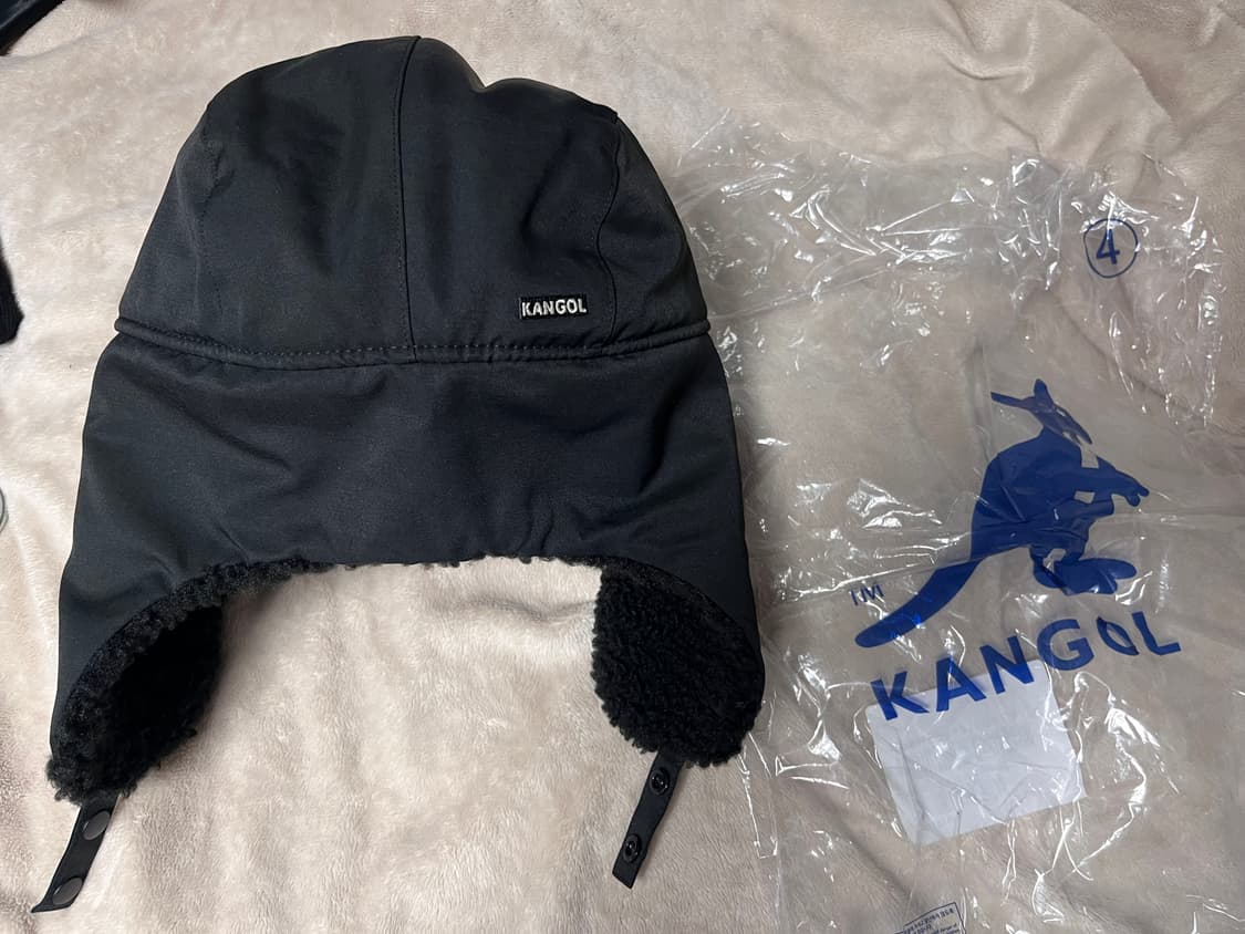 캉골 4491 시어링 트래퍼 햇 블랙 상품이미지3