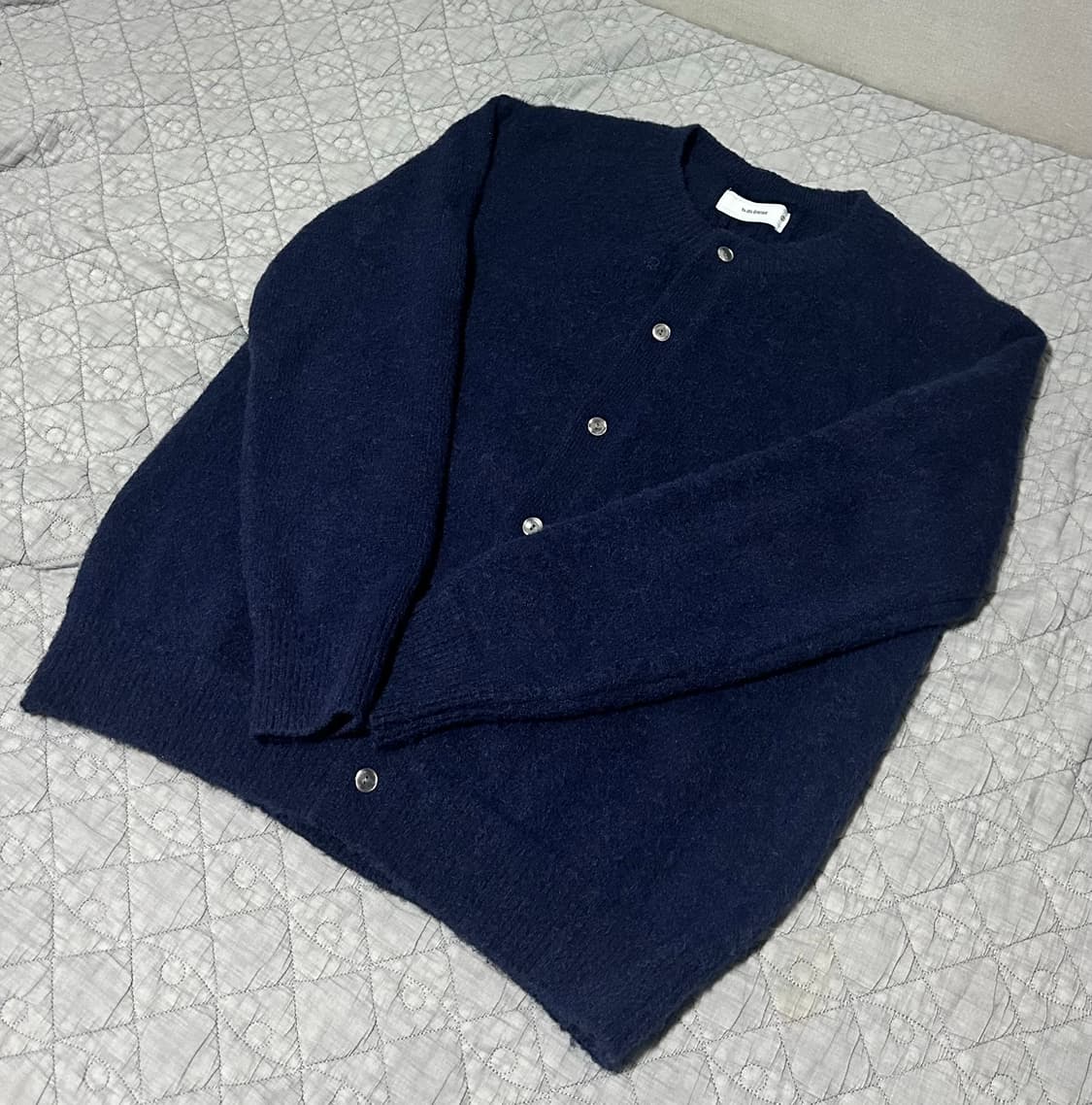 웨이비니스 모헤어 가디건 딥네이비 2사이즈 상품이미지2