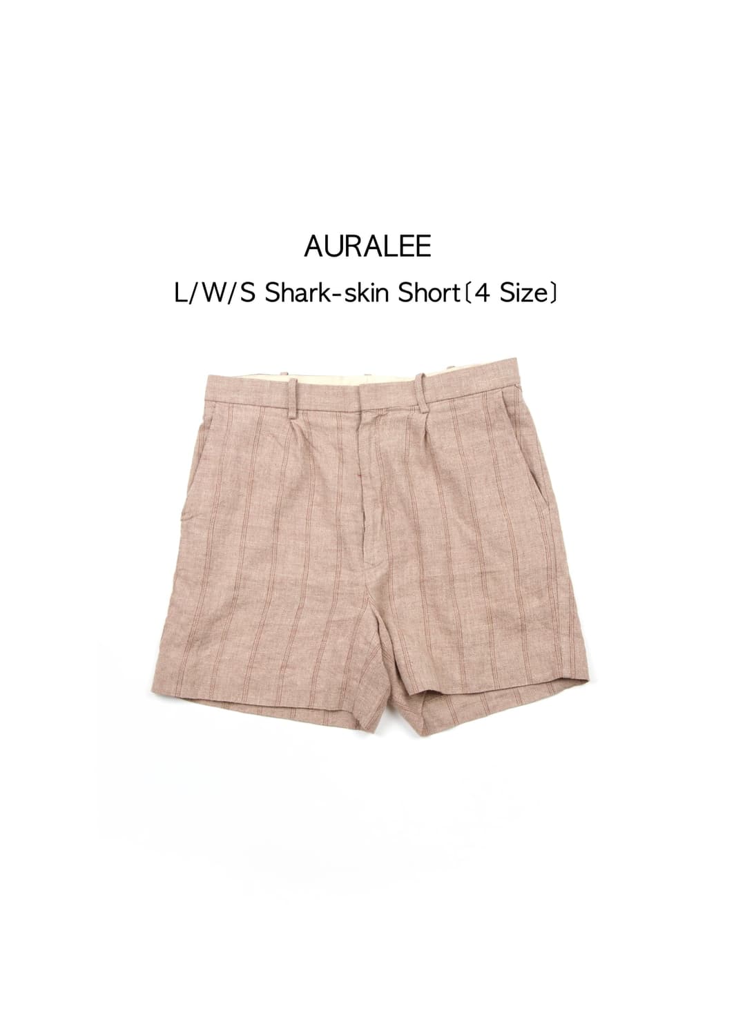 AURALEE 린넨 울 실크 샤크스킨 쇼츠  상품이미지1