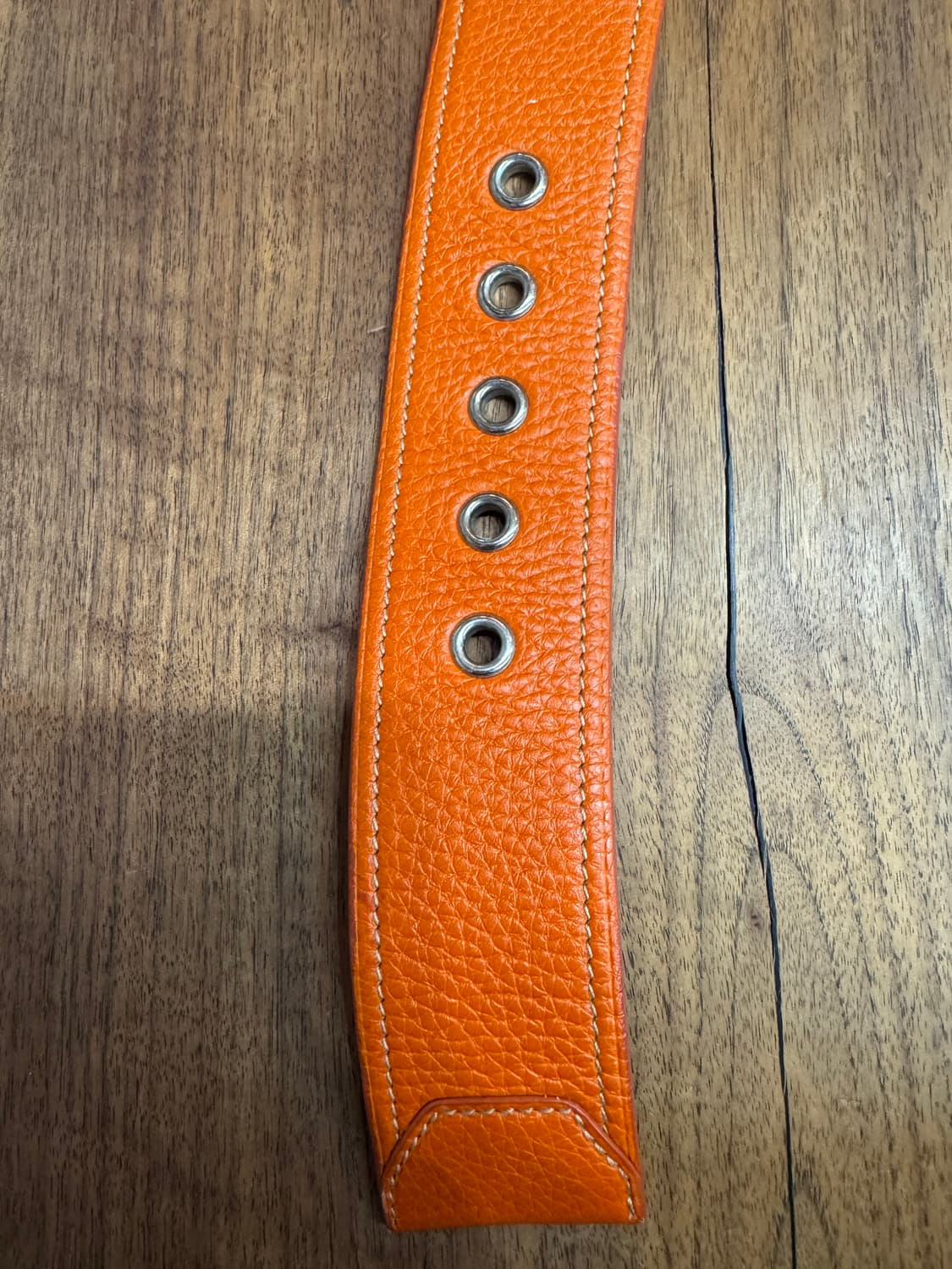 프라다 오렌지색상 가죽 벨트 28인치 상품이미지3