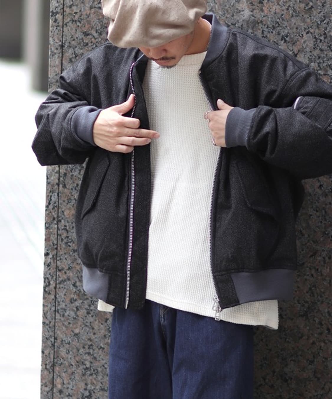 네임 NAME. Wool MA-1 상품이미지3