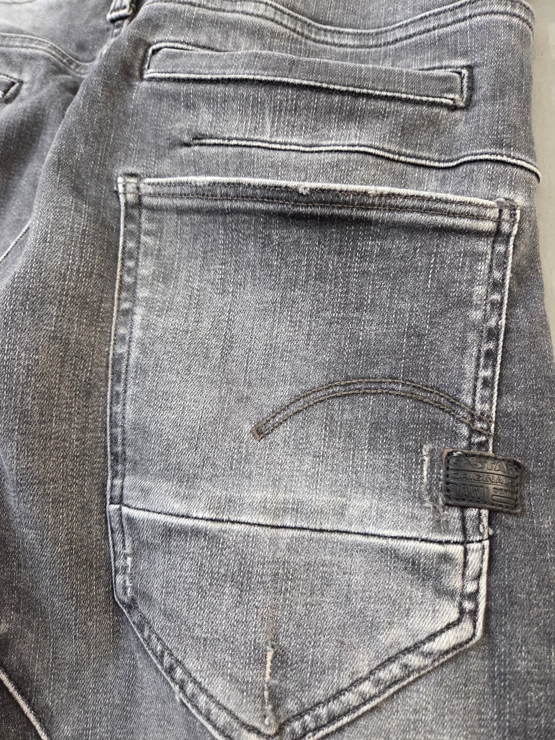 G-Star RAW 워싱 데님 바지(W28/L30)남여공용 상품이미지7