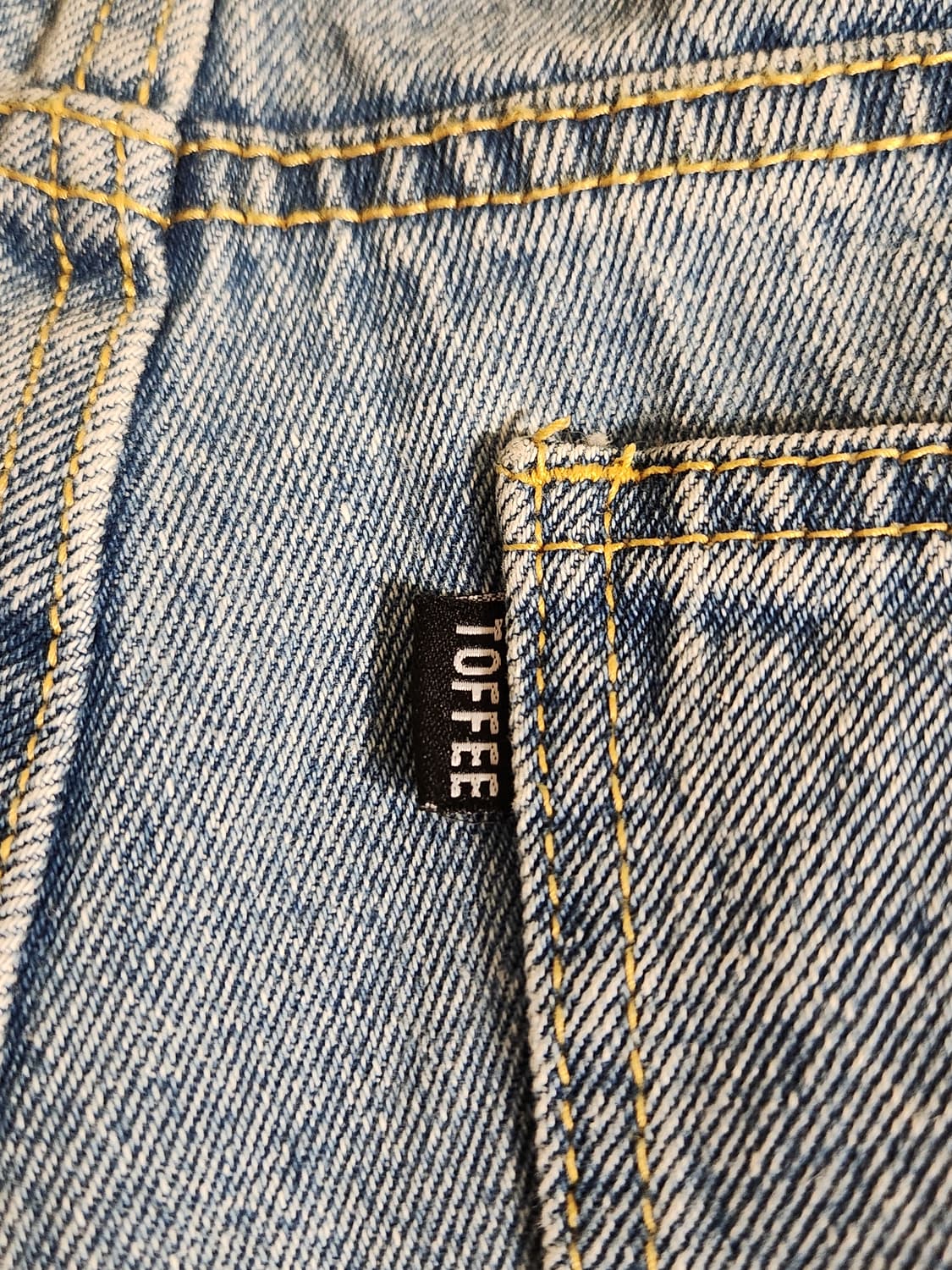 토피 와이드 데님 팬츠 연청 + 토피 더블 D링 벨트 상품이미지4