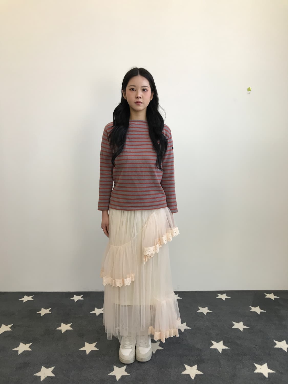 Saint James Orange Stripe Long Sleeve 상품이미지1