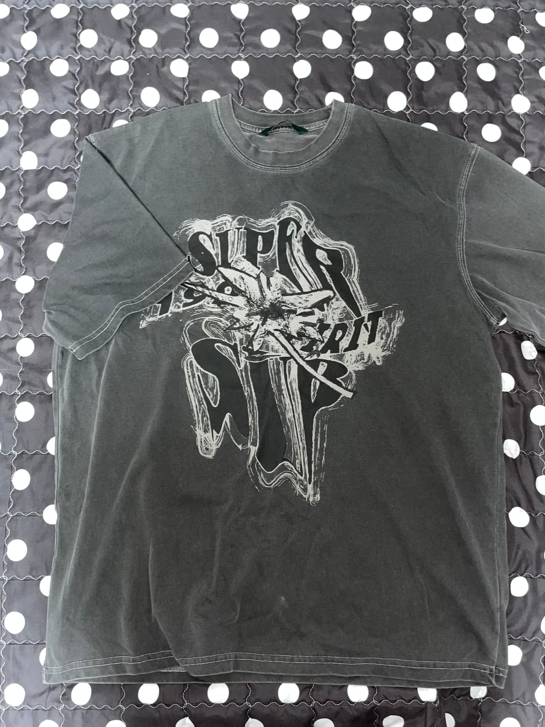 supersub 빈티지 워싱 티셔츠 프린팅 반팔 스트릿 상품이미지1