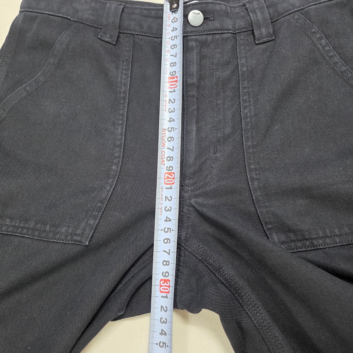 1485 TNA 데님카고 팬츠 블랙 와이드핏  유틸리티 워크팬츠 상품이미지6