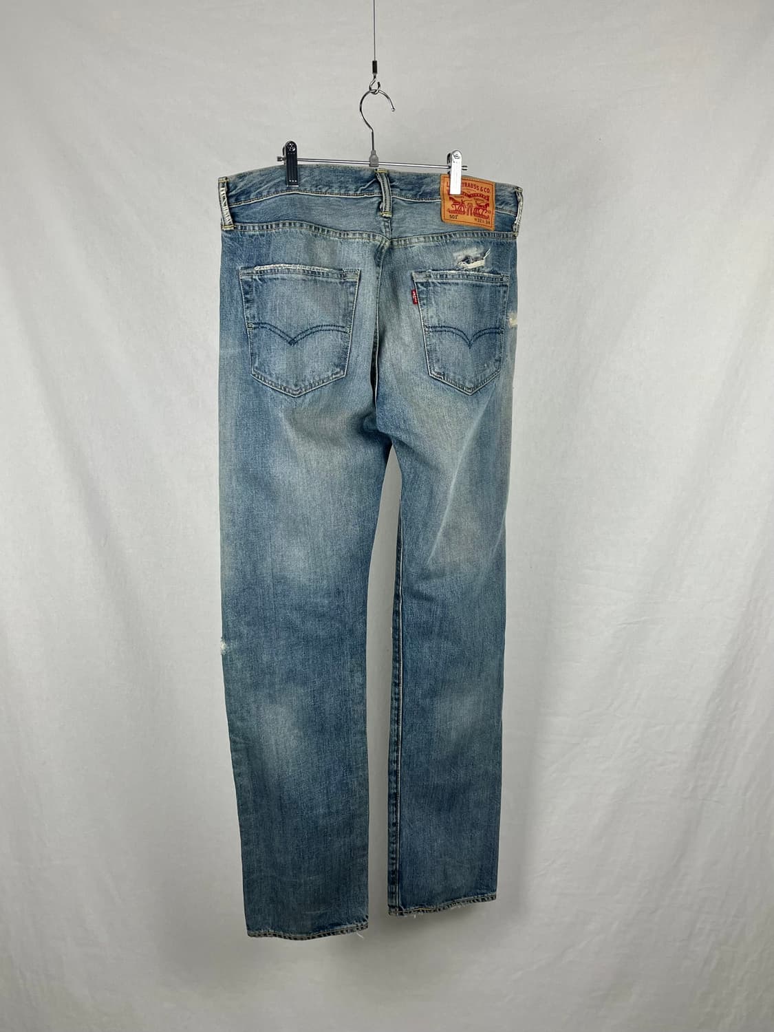 Levi's 501 데미지 연청 데님 팬츠  상품이미지5