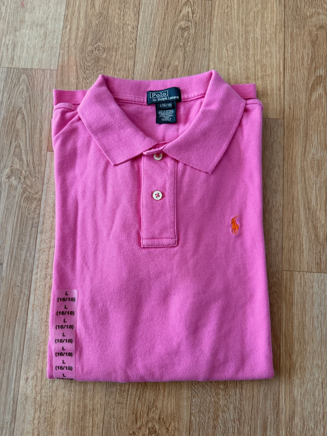 폴로 랄프로렌 보이즈 긴팔 카라티 L(16-18) 상품이미지3