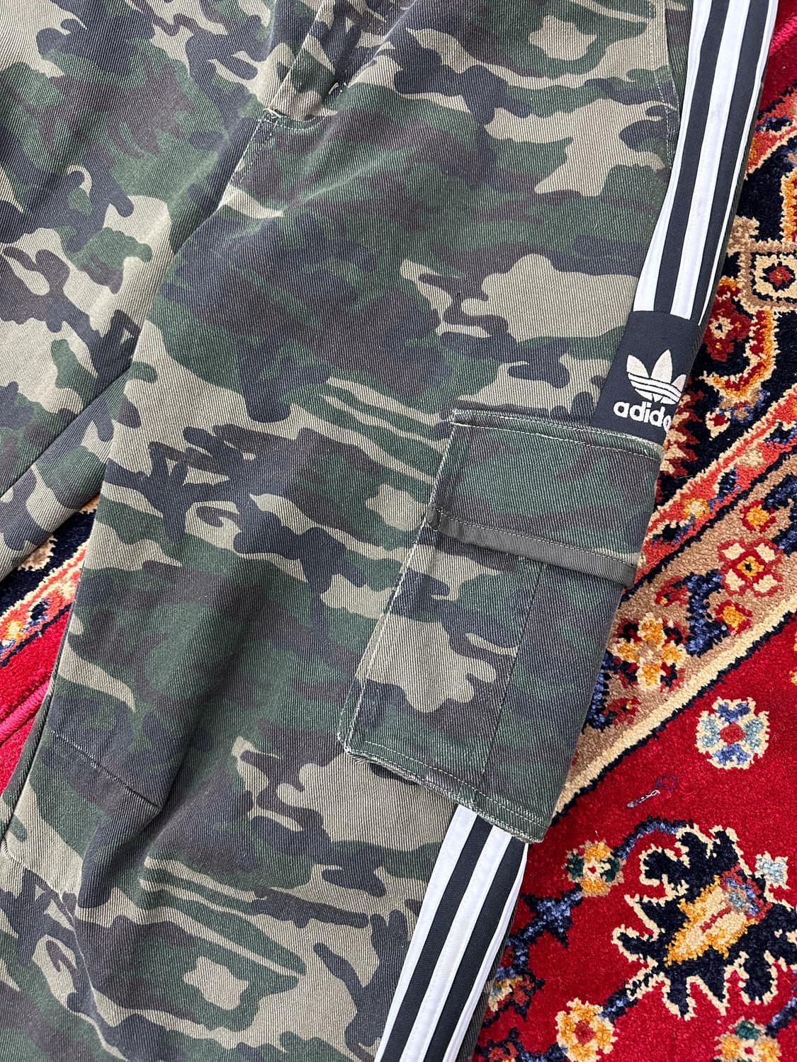 카모플라쥬 삼선줄 커스텀 카고 팬츠 상품이미지6