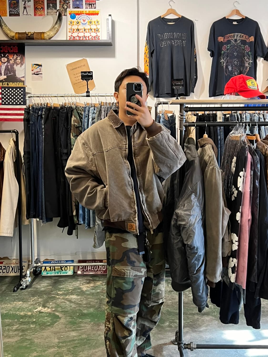 00's [2XL] 칼하트 빈티지 워크자켓 산타페 J14 체스트넛 CHT 상품이미지2