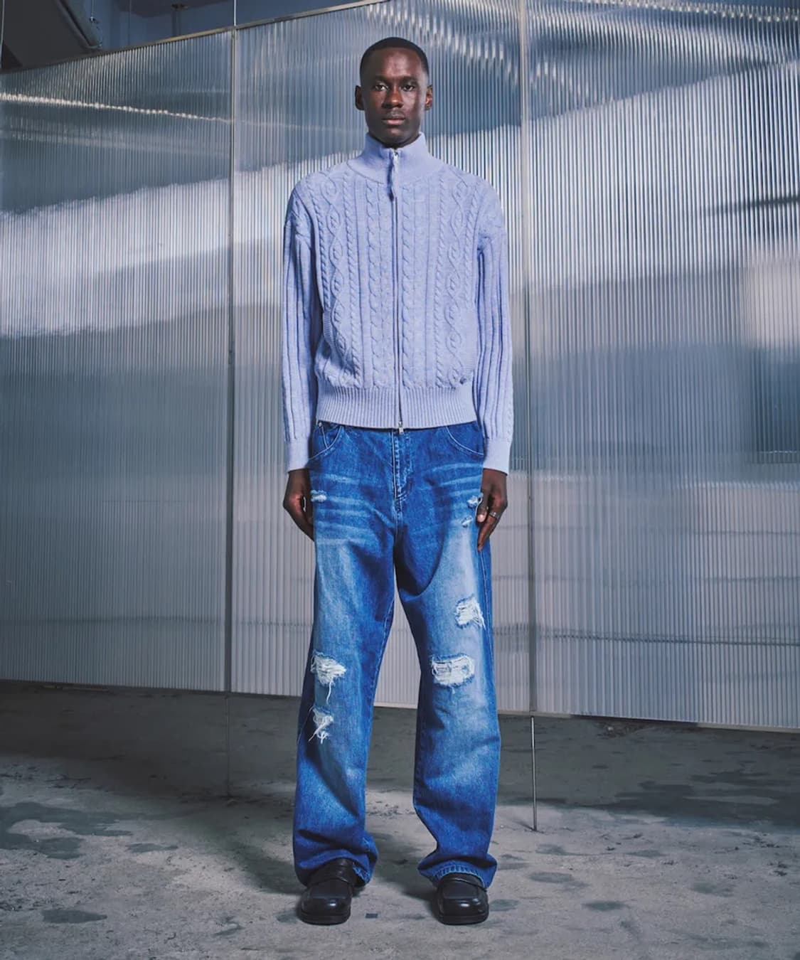 FDR Destroyed 3XL Hype Jean_Medium Blue 상품이미지6