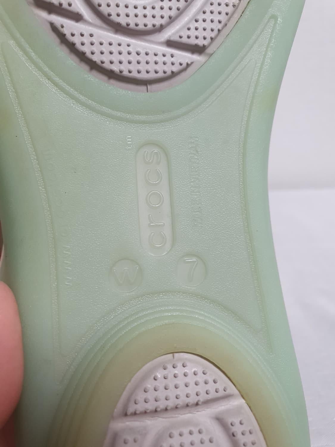 240mm 크록스 이사벨라 샌들 젤리 스트랩 민트 W7 상품이미지9