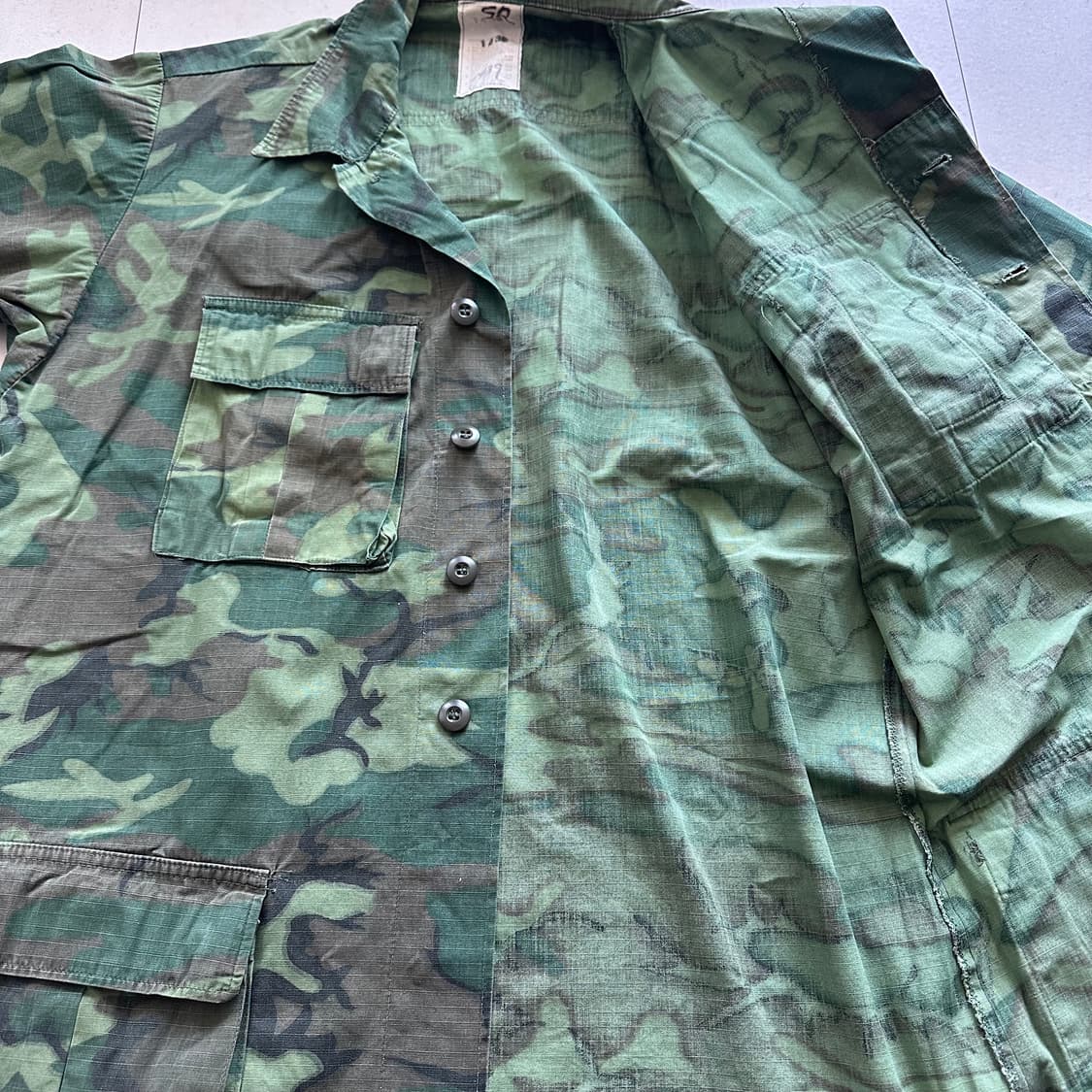 70s 미군 USMC 오리지널 RDF 초기형 ERDL 자켓 ML 상품이미지10
