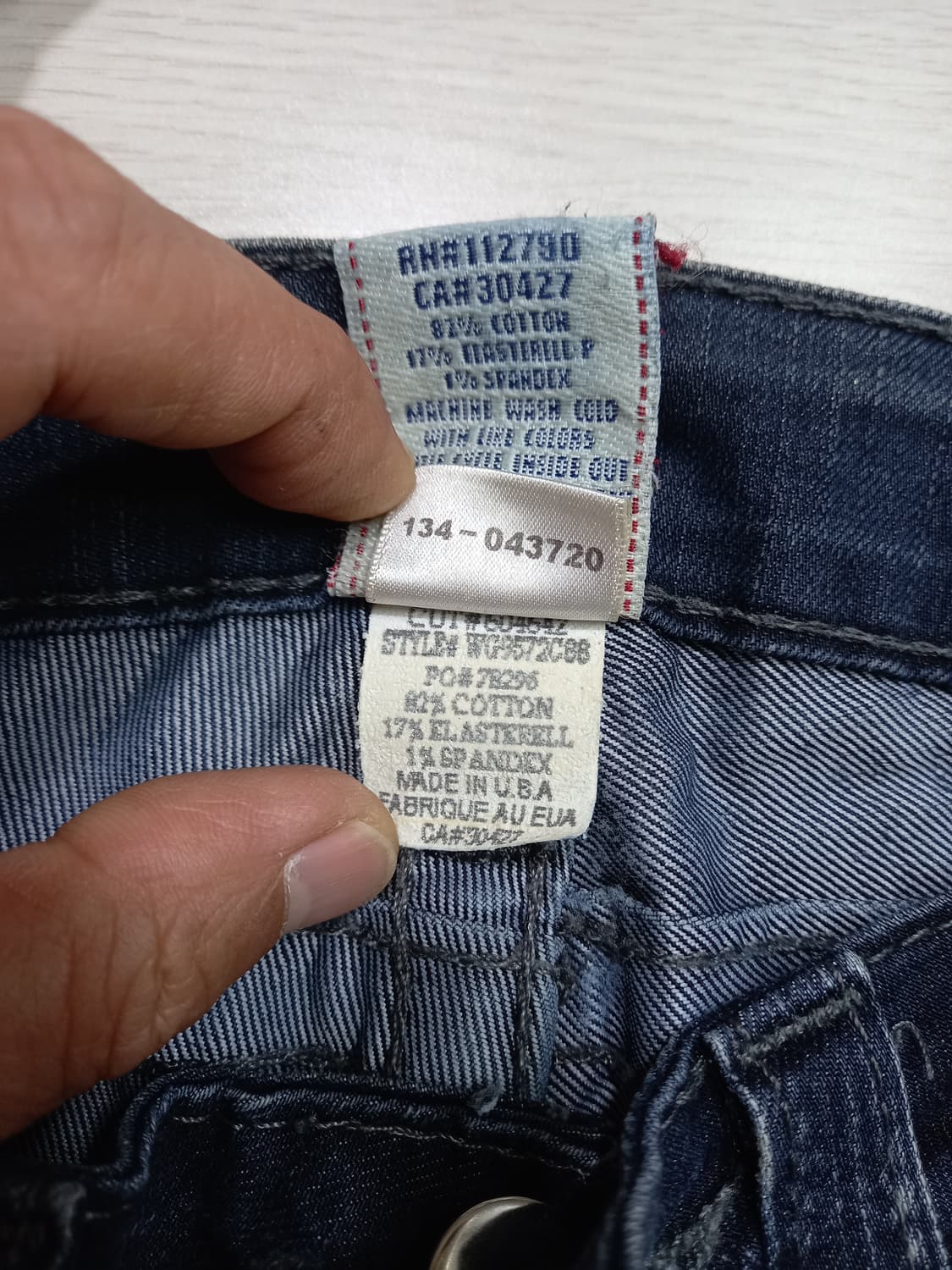 25 트루릴리젼 USA Billy 워싱 스판 슬림일자진 진청 25-292 상품이미지9