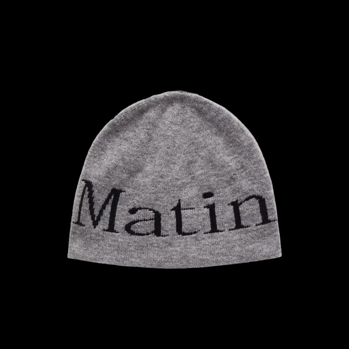 마뗑킴 로고 자카드 숏 비니 그레이 상품이미지9