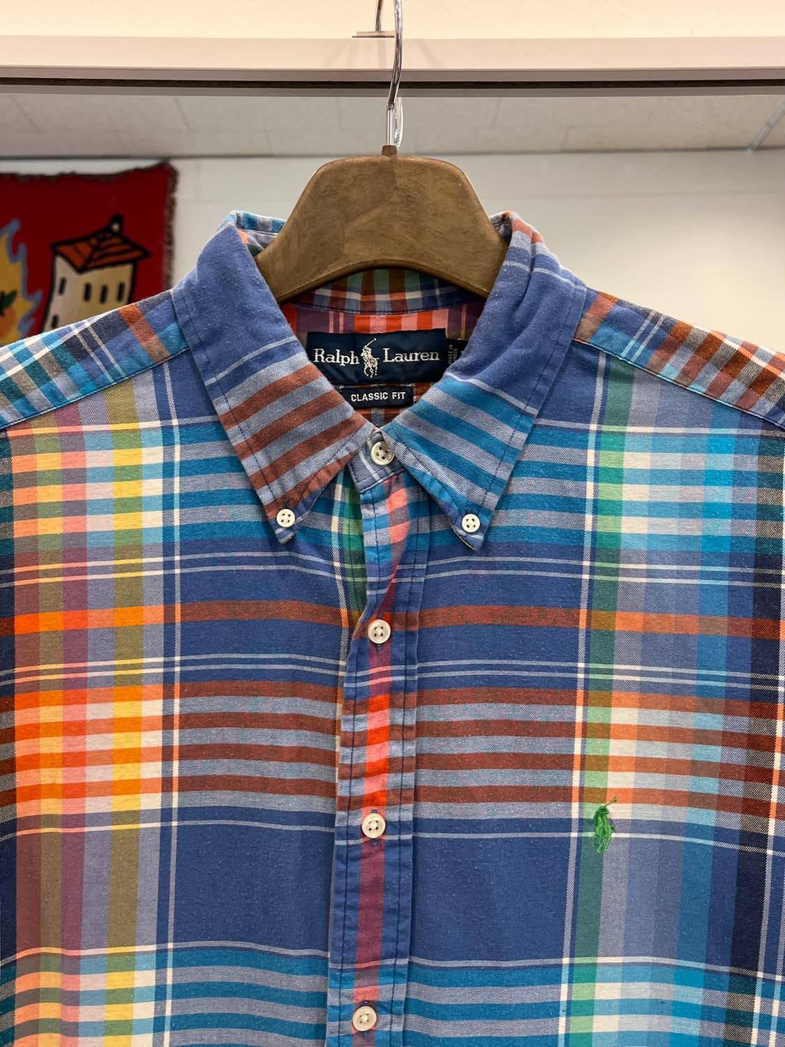 Polo RL 폴로 랄프로렌 CLASSIC FIT 체크 반팔 셔츠 상품이미지3