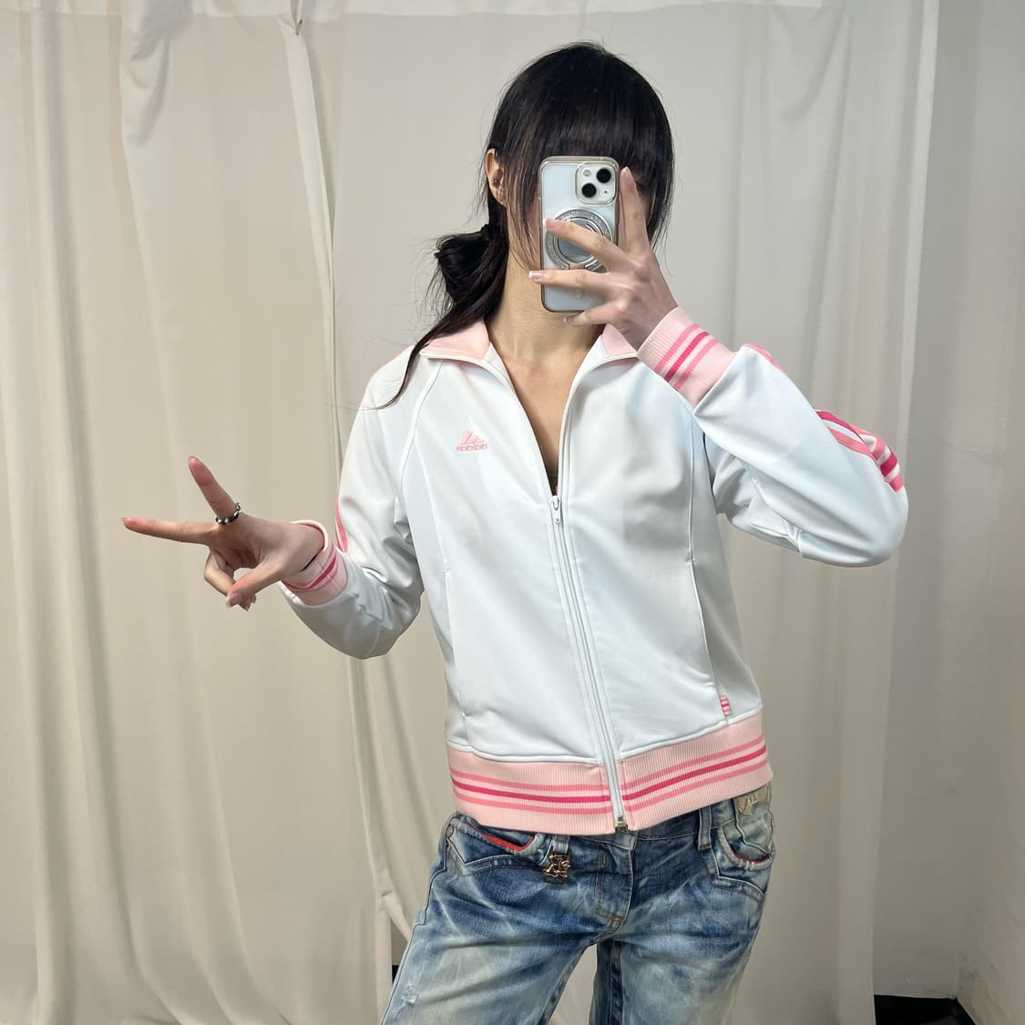 Adidas white pink jersey 상품이미지2