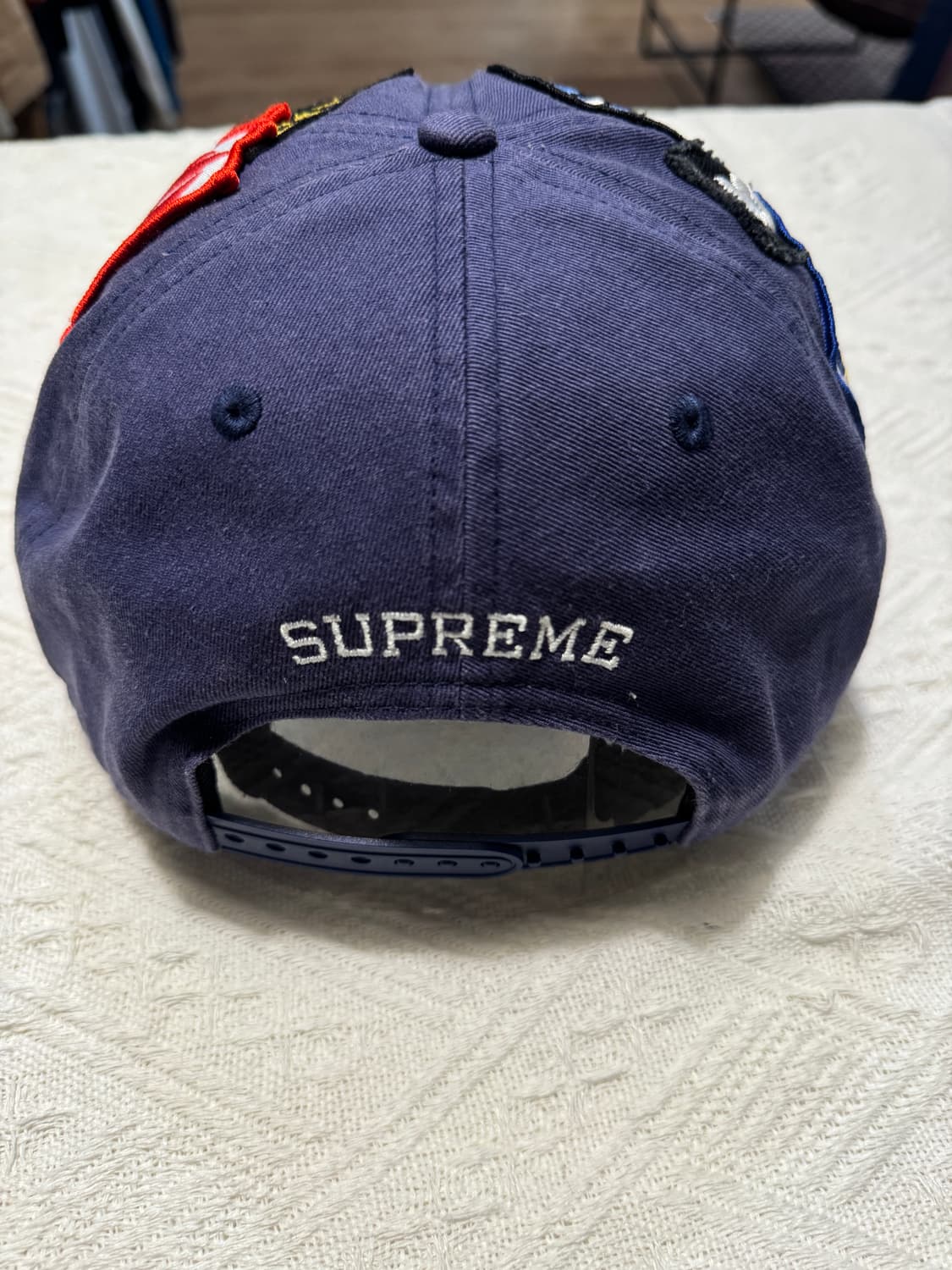 슈프림 패치스 6-패널 네이비 - 25SS 상품이미지3