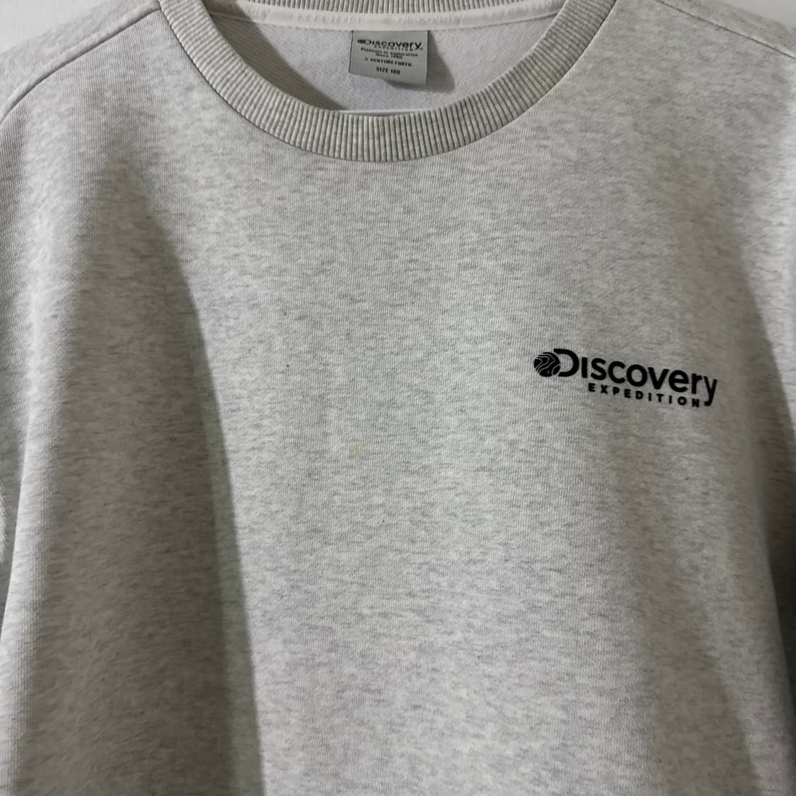 디스커버리 로고 메란지 맨투맨 🤍 상품이미지6