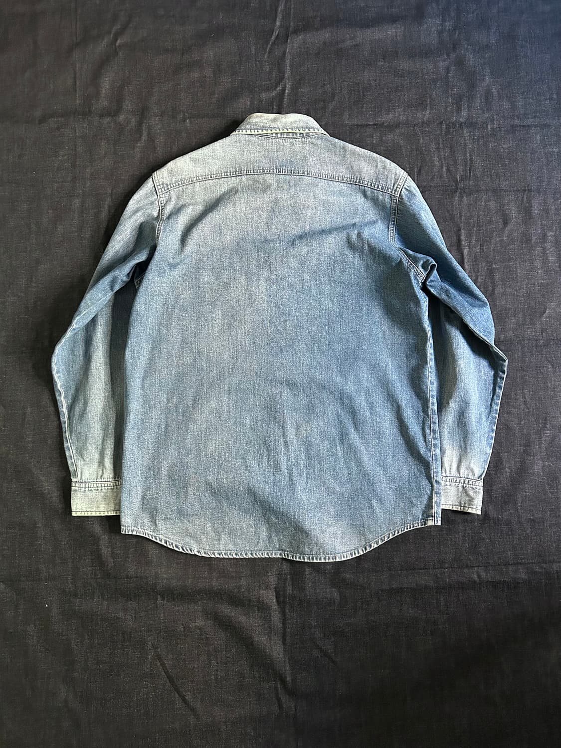 8~90s 오시코시 데님 워크 셔츠 상품이미지10