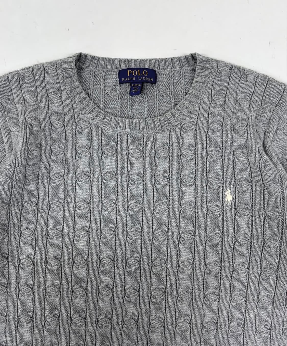 폴로 니트 그레이 회색 XL (18-20) 상품이미지2