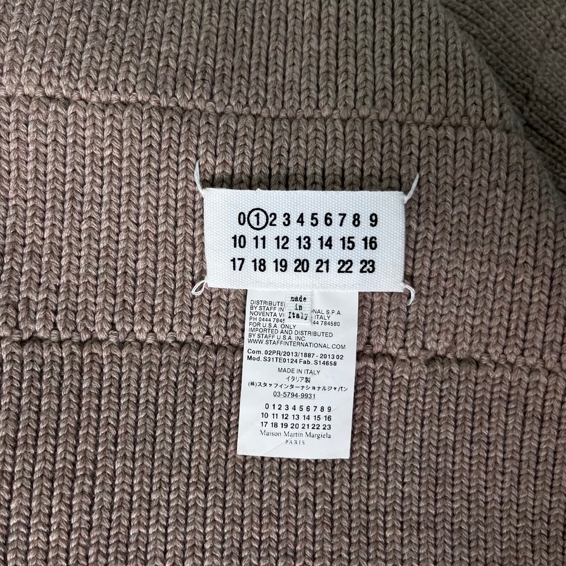 메종마르지엘라 베이지 니트 머플러 상품이미지4