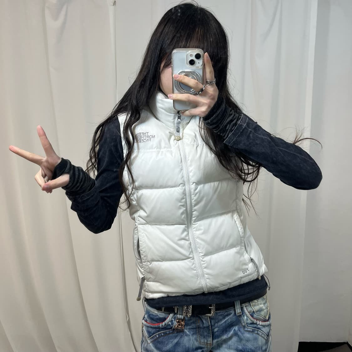 The North Face White Nuptse Vest   상품이미지2