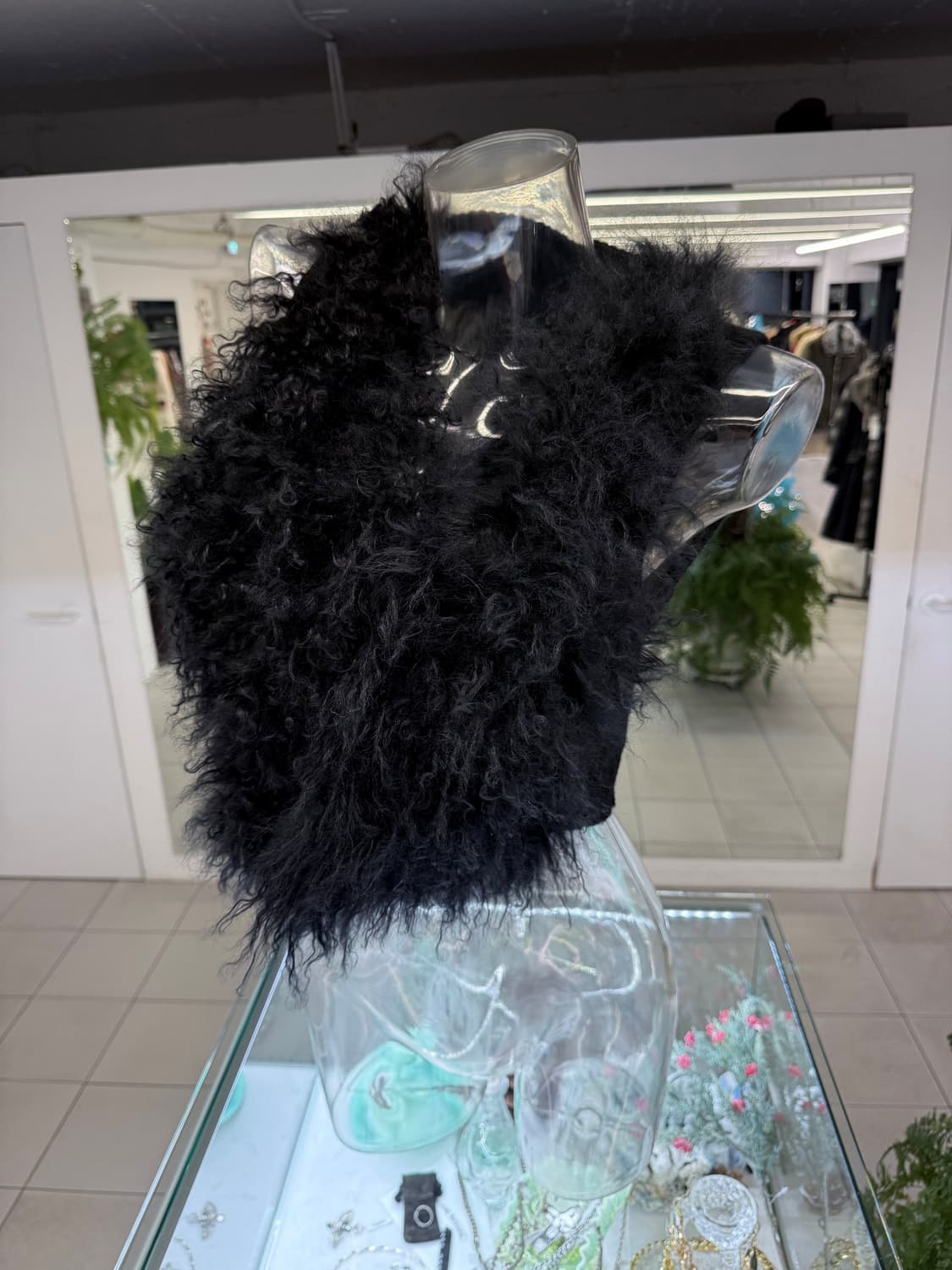 real fur knit vest 상품이미지1