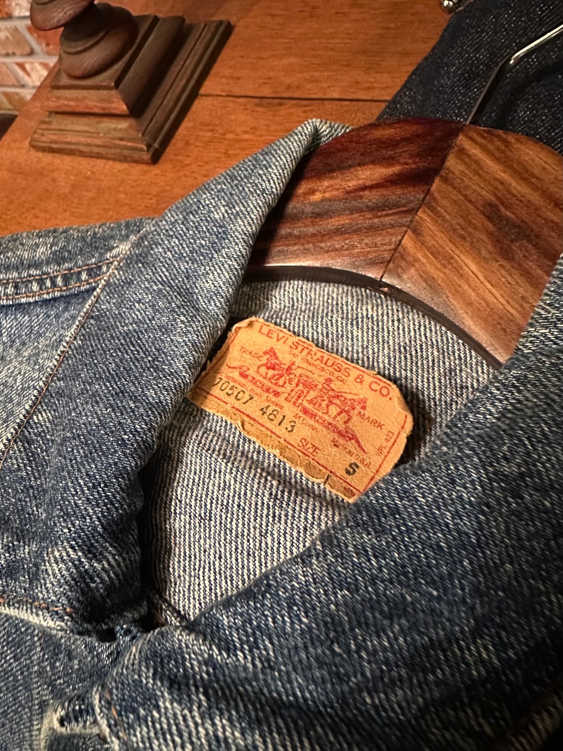 90s USA 빈티지 리바이스 70507 3세대 데님 트러커 자켓 상품이미지7