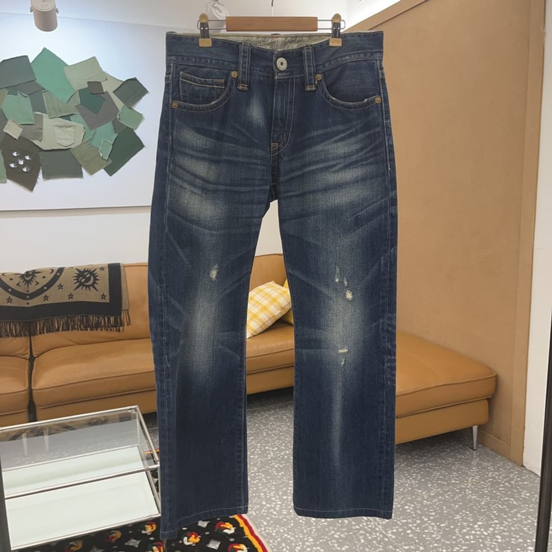 리바이스 523 디스트로이드 페인팅 패치 데님 팬츠 30인치 C06909 상품이미지3
